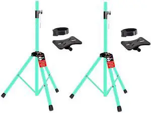 Speaker Stands Pair Adjustable 54 Inch Tripod Set Heavy Duty 132lb Capacity 35mm Pole Mount Metal Build DJ PA Stand for On Stage Studio Home Audio Use Green Speaker Stands Pair Adjustable 54 Inch Tripod Set Heavy Duty 132lb Capacity 35mm Pole Mount Metal Build DJ PA Stand for On Stage Studio Home Audio Use Green
