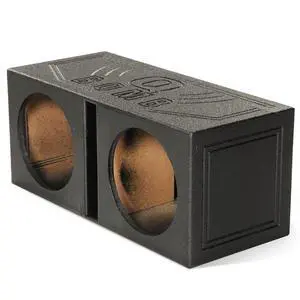 12" Dual Subwoofer Box, High-Performance Vented Speaker Enclosure | Car Audio and Sound System Accessories - Portable Equipment for Subwoofers, Black 12" Dual Subwoofer Box, High-Performance Vented Speaker Enclosure | Car Audio and Sound System Accessories - Portable Equipment for Subwoofers, Black