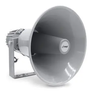 Indoor Outdoor PA Horn Speaker - 12.7 Inch 60 W Compact Loud Sound Megaphone w/ 400Hz-5KHzz Frequency, 16 Ohm, 70V/100V Transformer, Mounting Bracket Hardware, For 70V/100V Audio System - PHSP12 Indoor Outdoor PA Horn Speaker - 12.7 Inch 60 W Compact Loud Sound Megaphone w/ 400Hz-5KHzz Frequency, 16 Ohm, 70V/100V Transformer, Mounting Bracket Hardware, For 70V/100V Audio System - PHSP12