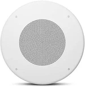 Professional CSS8018 Commercial Series Round Ceiling Speaker, 8. 10-Watt Multi-Tap Transformer for 100V, 70V and 25V Distributed Lines. Single Speaker. White and Paintable Professional CSS8018 Commercial Series Round Ceiling Speaker, 8. 10-Watt Multi-Tap Transformer for 100V, 70V and 25V Distributed Lines. Single Speaker. White and Paintable