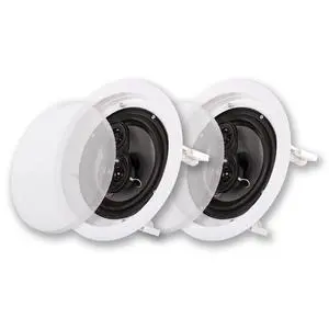CSic63 in Ceiling 6.5" Speaker Pair 3 Way Home Theater Speakers, White (2 Count) CSic63 in Ceiling 6.5" Speaker Pair 3 Way Home Theater Speakers, White (2 Count)