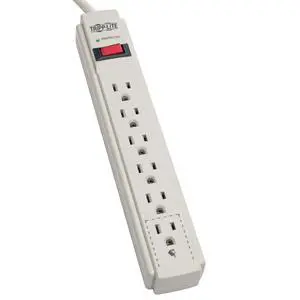6 Outlet Surge Protector Power Strip, Extra Long Cord 15ft, & $20,000 Insurance (TLP615) Gray 6 Outlet Surge Protector Power Strip, Extra Long Cord 15ft, & $20,000 Insurance (TLP615) Gray