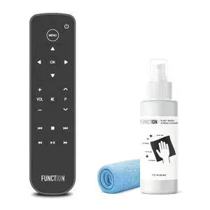 Replacement Button Remote for Apple TV + Electronics Screen Cleaner and 12" x 12" Cloth | Infrared Connectivity | 2 AAA Batteries Included Replacement Button Remote for Apple TV + Electronics Screen Cleaner and 12" x 12" Cloth | Infrared Connectivity | 2 AAA Batteries Included