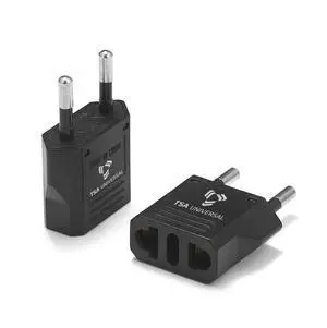 United States to Bulgaria Travel Power Adapter to Connect North American Electrical Plugs to Bulgarian Outlets for Cell Phones, Tablets, eReaders, and More (2-Pack, Black) United States to Bulgaria Travel Power Adapter to Connect North American Electrical Plugs to Bulgarian Outlets for Cell Phones, Tablets, eReaders, and More (2-Pack, Black)