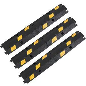6 Pack 17" Cable Protector Cover Ramps, 1-Channel Floor Protective Wire Cord Ramp, Heavy Duty Driveway Speed Bump 6 Pack 17" Cable Protector Cover Ramps, 1-Channel Floor Protective Wire Cord Ramp, Heavy Duty Driveway Speed Bump