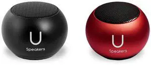 U Speakers Mini Portable Wireless Bluetooth Speaker with Magnetic Base, Mic & Selfie Remote Control Active Lifestyle Travel Home Office Bundle with Coordinating Speaker, Pairing U Speakers Mini Portable Wireless Bluetooth Speaker with Magnetic Base, Mic & Selfie Remote Control Active Lifestyle Travel Home Office Bundle with Coordinating Speaker, Pairing