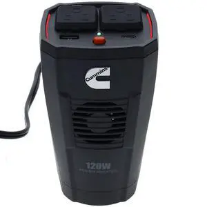 120 Watt Cupholder Inverter with Dual AC Outlets DC to AC Car Inverter 12v to 110v CMN120C 120 Watt Cupholder Inverter with Dual AC Outlets DC to AC Car Inverter 12v to 110v CMN120C