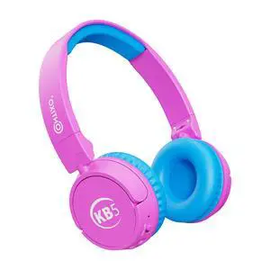 KB-5 Kids Headphones - Over The Ear Foldable Bluetooth Wireless Headphone for Kids - 85dB with Volume Limited - Toddler Headphones for Boys and Girls (Pink + Blue) KB-5 Kids Headphones - Over The Ear Foldable Bluetooth Wireless Headphone for Kids - 85dB with Volume Limited - Toddler Headphones for Boys and Girls (Pink + Blue)