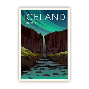 Iceland - Vinyl Sticker, 7 in Iceland - Vinyl Sticker, 7 in