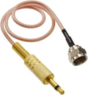 F-Type Male to 3.5mm (1/8") TS Male 50-Ohm RG316 Coax Low Loss Jumper Cable (15-feet) F-Type Male to 3.5mm (1/8") TS Male 50-Ohm RG316 Coax Low Loss Jumper Cable (15-feet)
