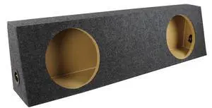2 Hole 12 Inch Subwoofer Enclosure for GMC & Chevy Single Cab Truck, Slim Sealed Behind Seat Subwoofer Box for Vehicle Sound System 2 Hole 12 Inch Subwoofer Enclosure for GMC & Chevy Single Cab Truck, Slim Sealed Behind Seat Subwoofer Box for Vehicle Sound System