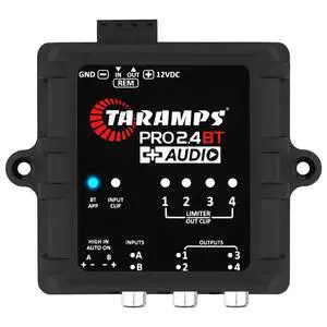 Taramps PRO 2.4BT + Audio DSP Bluetooth Audio Processor for Car Audio | Bluetooth DSP with music streaming, Android & iOS control, RCA and High-Level inputs for factory or custom systems Taramps PRO 2.4BT + Audio DSP Bluetooth Audio Processor for Car Audio | Bluetooth DSP with music streaming, Android & iOS control, RCA and High-Level inputs for factory or custom systems