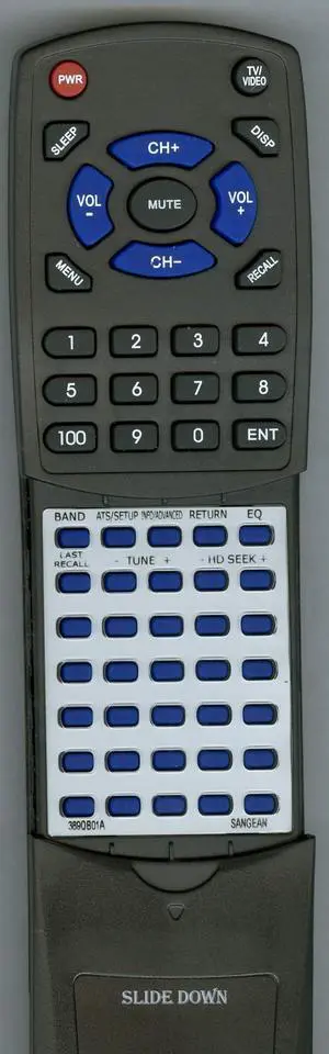 Replacement Remote Control for SANGEAN HDR1, 389QB01A, RCP3 Replacement Remote Control for SANGEAN HDR1, 389QB01A, RCP3