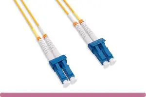 OS2 Short Boot 9/125 LC/LC UPC Duplex Single Mode Fiber Optic Cable (1 Meter (3 Feet)) OS2 Short Boot 9/125 LC/LC UPC Duplex Single Mode Fiber Optic Cable (1 Meter (3 Feet))