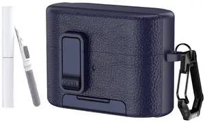 for Sony WF-1000XM6 Case Cover,Compatible with Sony WF-1000XM6,TPU+Stylish Leather Protective Case Cover with Carabiner and Cleaning Kit,Phone Stand and Safety Lock Function (Dark Blue) for Sony WF-1000XM6 Case Cover,Compatible with Sony WF-1000XM6,TPU+Stylish Leather Protective Case Cover with Carabiner and Cleaning Kit,Phone Stand and Safety Lock Function (Dark Blue)