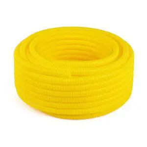 Flexible Polyethylene LDPE NON-Split Corrugated Wire Loom Tubing (1" Dia. x 100 ft, Yellow) Flexible Polyethylene LDPE NON-Split Corrugated Wire Loom Tubing (1" Dia. x 100 ft, Yellow)