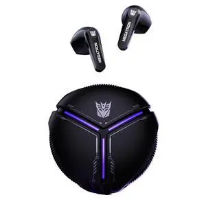 TF-T30 Bluetooth TWS Wireless Earbuds with Energy Core Design Passive Noise Cancelling Semi-in-Ear Cool HiFi HD Calling Music Game Modes Low Latency Sports Earphones (Black Megatron) TF-T30 Bluetooth TWS Wireless Earbuds with Energy Core Design Passive Noise Cancelling Semi-in-Ear Cool HiFi HD Calling Music Game Modes Low Latency Sports Earphones (Black Megatron)