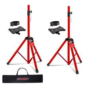 Speaker Stand Pair Universal Mount Steel Construction 132 Lb Capacity Stable Tripod w/Adjustable Height 36 w 35mm Compatible Insert Metal Safety Pin Included Bag Speaker Stand Pair Universal Mount Steel Construction 132 Lb Capacity Stable Tripod w/Adjustable Height 36 w 35mm Compatible Insert Metal Safety Pin Included Bag