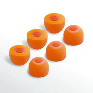 W New Improved Ear Tips Hybrid Design: Soft Memory Foam Core and Silicone Outside. Comfortable Fit, Long Life, Easy Cleaning - 3 Pairs (Large) W New Improved Ear Tips Hybrid Design: Soft Memory Foam Core and Silicone Outside. Comfortable Fit, Long Life, Easy Cleaning - 3 Pairs (Large)
