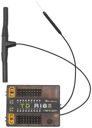 2.4G 900M Tandem Dual-Band Receiver TD R18 Receiver with 18CH Ports 2.4G 900M Tandem Dual-Band Receiver TD R18 Receiver with 18CH Ports