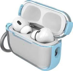Clear Case for AirPods Pro (2nd Gen), Carabiner Included | Clear Protective Design, Wireless Charging Compatible, Carabiner Included, Drop Protection, Secure Fit Clear Case for AirPods Pro (2nd Gen), Carabiner Included | Clear Protective Design, Wireless Charging Compatible, Carabiner Included, Drop Protection, Secure Fit