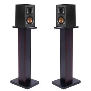 Universal Speaker Stands Pair for Surround Sound, 28" Floor Speaker Stands Bookshelf Speaker Stand Up to 30LBS for Home Theater (Black Walnut) Universal Speaker Stands Pair for Surround Sound, 28" Floor Speaker Stands Bookshelf Speaker Stand Up to 30LBS for Home Theater (Black Walnut)