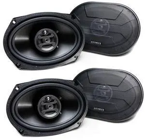 Zeus ZS-693, 800 Watt 6 x 9 Inch 3 Way Car Audio Coaxial Speakers, 2 Pairs, Black Zeus ZS-693, 800 Watt 6 x 9 Inch 3 Way Car Audio Coaxial Speakers, 2 Pairs, Black