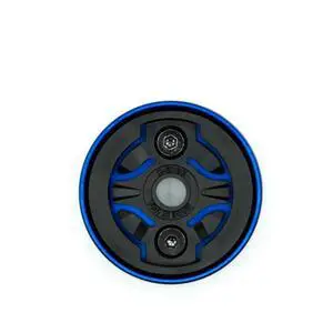 Gravity Top Cap Bicycle Computer Mount, Garmin, Blue | Garmin Gravity Top Cap Mount With CNC Aluminum Construction, Secure Co-Polymer Interface, And Lightweight 18g Design Gravity Top Cap Bicycle Computer Mount, Garmin, Blue | Garmin Gravity Top Cap Mount With CNC Aluminum Construction, Secure Co-Polymer Interface, And Lightweight 18g Design
