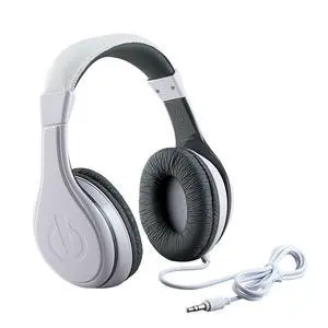 Kids Headphones, Stereo Sound, 3.5mm Jack Cord, Wired Headphones for Kids, Tangle-Free, Volume Control, Childrens Earphones Over Ear for Travel White Kids Headphones, Stereo Sound, 3.5mm Jack Cord, Wired Headphones for Kids, Tangle-Free, Volume Control, Childrens Earphones Over Ear for Travel White