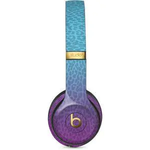 Decal Audio Skin Compatible with Studio Wireless 3 - Cheetah Print Purple and Blue Design Decal Audio Skin Compatible with Studio Wireless 3 - Cheetah Print Purple and Blue Design