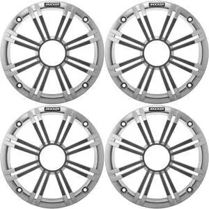 (4 OEM 6.5" Silver Grill Upfittings Popular with Veranda, Godfrey, Bennington Boats (4 OEM 6.5" Silver Grill Upfittings Popular with Veranda, Godfrey, Bennington Boats