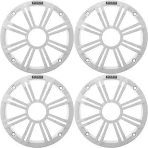 (4 OEM 6.5" White Grill Upfittings Popular with Veranda, Godfrey, Bennington Boats (4 OEM 6.5" White Grill Upfittings Popular with Veranda, Godfrey, Bennington Boats