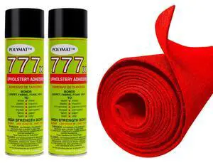 12FT x 3.75FT Red Carpet ROLL + 2 CANS of 777 Glue for Speaker woofer Box Backed Carpet 12FT x 3.75FT Red Carpet ROLL + 2 CANS of 777 Glue for Speaker woofer Box Backed Carpet