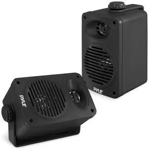 Indoor Outdoor Speakers Pair - 200 Watt Dual Waterproof 3.5 2-Way Full Range Speaker System w/ 1/2 High Compliance Polymer Tweeter - in-Home, Boat, Marine, Deck, Patio, Poolside (Black) Indoor Outdoor Speakers Pair - 200 Watt Dual Waterproof 3.5 2-Way Full Range Speaker System w/ 1/2 High Compliance Polymer Tweeter - in-Home, Boat, Marine, Deck, Patio, Poolside (Black)