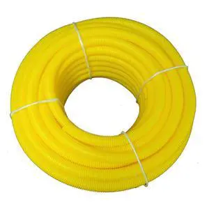 (1" Dia. x 100 ft, Yellow) ® Flexible Polyethylene Corrugated (PE) Split Tubing (Wire Loom) (1" Dia. x 100 ft, Yellow) ® Flexible Polyethylene Corrugated (PE) Split Tubing (Wire Loom)