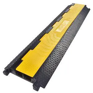 Cable Ramp Protector 2 Channel Garden Hose Protecitive 22000 Lbs | Load Capacity Heavy Duty Speed Bump for Road Driveway Walkway Cable Ramp Protector 2 Channel Garden Hose Protecitive 22000 Lbs | Load Capacity Heavy Duty Speed Bump for Road Driveway Walkway