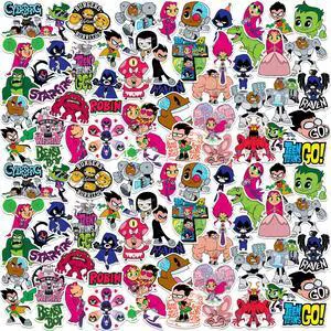 Teen Titans Go! 150 Vinyl Stickers Waterproof Die-Cut Decals Laptop Car Teen Titans Go! 150 Vinyl Stickers Waterproof Die-Cut Decals Laptop Car