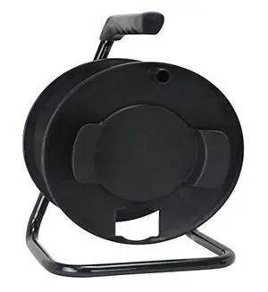 Prime CR003000 Portable Cord Reel with Metal Stand, Black, Holds 100-Ft of Cord Prime CR003000 Portable Cord Reel with Metal Stand, Black, Holds 100-Ft of Cord