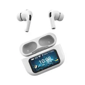 IQ Sound IQ-341 ANC & ENC Bluetooth Earphone with Touchscreen Display Charging Case, True Wireless Earbuds, Stereo Sound, Dual Mic, Voice Assistant, In-Ear Detection, USB-C Charging (White) IQ Sound IQ-341 ANC & ENC Bluetooth Earphone with Touchscreen Display Charging Case, True Wireless Earbuds, Stereo Sound, Dual Mic, Voice Assistant, In-Ear Detection, USB-C Charging (White)