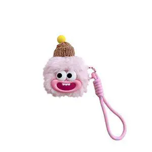 Cute Ulgy Doll Case for AirPods 3,Funny Design Cover with Keychain,3D Cartoon Fur Plush Kawaii Weired Protective Furry Case with Strap for Girls Women Teens for AirPods 3rd Generation-Pink Cute Ulgy Doll Case for AirPods 3,Funny Design Cover with Keychain,3D Cartoon Fur Plush Kawaii Weired Protective Furry Case with Strap for Girls Women Teens for AirPods 3rd Generation-Pink