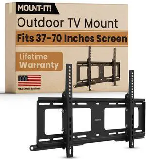 Weatherproof TV Wall Mount | Lockable & Tilting 2.1" Low Profile Design Fits 37 38 42 50 55 58 60 65 70 75 80 Inch Televisions | VESA Compatible up to 600x400mm | 176 Pound Capacity Weatherproof TV Wall Mount | Lockable & Tilting 2.1" Low Profile Design Fits 37 38 42 50 55 58 60 65 70 75 80 Inch Televisions | VESA Compatible up to 600x400mm | 176 Pound Capacity