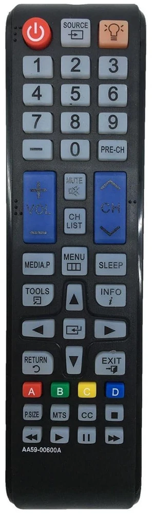 AA59-00600A TV Remote Control for Samsung TV in Living Rooms or Rooms, No Programming or Pairing Needed, Replacement Remote Compatible Models LT24B350 PN43E440 PN43E450 PN51E450 PN51E440 T22B350ND AA59-00600A TV Remote Control for Samsung TV in Living Rooms or Rooms, No Programming or Pairing Needed, Replacement Remote Compatible Models LT24B350 PN43E440 PN43E450 PN51E450 PN51E440 T22B350ND