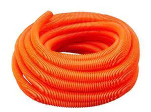 (1/2" Dia. x 100 ft, Orange) ® Flexible Polyethylene Corrugated (PE) Split Tubing (Wire Loom) (1/2" Dia. x 100 ft, Orange) ® Flexible Polyethylene Corrugated (PE) Split Tubing (Wire Loom)