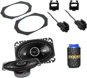 4x6 inch for 1997-2006 Jeep Wrangler TJ DS Kicker Series Upgrade Kit Front and Rear with Harnesses and Adapters with a can Cooler 4x6 inch for 1997-2006 Jeep Wrangler TJ DS Kicker Series Upgrade Kit Front and Rear with Harnesses and Adapters with a can Cooler