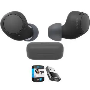 WFC510/B Truly Wireless Earbuds with 22-Hour Battery, IPX4, Multipoint, Black Bundle with Deco Essentials Converter Adapter Type C Adapter and 1 YR CPS Enhanced Protection Pack WFC510/B Truly Wireless Earbuds with 22-Hour Battery, IPX4, Multipoint, Black Bundle with Deco Essentials Converter Adapter Type C Adapter and 1 YR CPS Enhanced Protection Pack