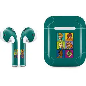 Decal Audio Skin Compatible with Apple AirPods - Officially Licensed Scooby Doo Scooby-Doo Crew Design Decal Audio Skin Compatible with Apple AirPods - Officially Licensed Scooby Doo Scooby-Doo Crew Design