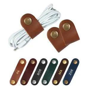 Personalized Full Grain Leather Cord Organizer Set of 3 | Custom Cable Managing Strap, Monogrammed Cable Holder and Organizer for Cords, Chargers & Earbuds Personalized Full Grain Leather Cord Organizer Set of 3 | Custom Cable Managing Strap, Monogrammed Cable Holder and Organizer for Cords, Chargers & Earbuds