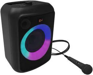 Gig XL, Black - Portable Wireless Speaker - Multiple Color Modes - Bass Boost - 6.5" Woofer & 2" Tweeter - 8-Hour Playtime - Splash Resistant - Karaoke Mic Included Gig XL, Black - Portable Wireless Speaker - Multiple Color Modes - Bass Boost - 6.5" Woofer & 2" Tweeter - 8-Hour Playtime - Splash Resistant - Karaoke Mic Included
