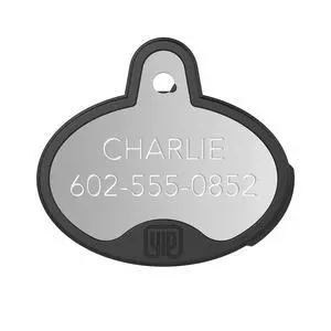ID Custom Engraved Locator - Works with Apple Find My (No GPS Subscription Or Monthly Fee) Personalized Tracker Device, Silver Oval ID Custom Engraved Locator - Works with Apple Find My (No GPS Subscription Or Monthly Fee) Personalized Tracker Device, Silver Oval