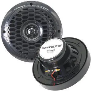 WZ65MK 6.5-Inch 2-Way Marine Speaker, 550W Max, 4 Ohms, 12oz Magnet, Black Injection Cone with Rubber Edge for Boats and Outdoor Audio (2 Speakers) WZ65MK 6.5-Inch 2-Way Marine Speaker, 550W Max, 4 Ohms, 12oz Magnet, Black Injection Cone with Rubber Edge for Boats and Outdoor Audio (2 Speakers)
